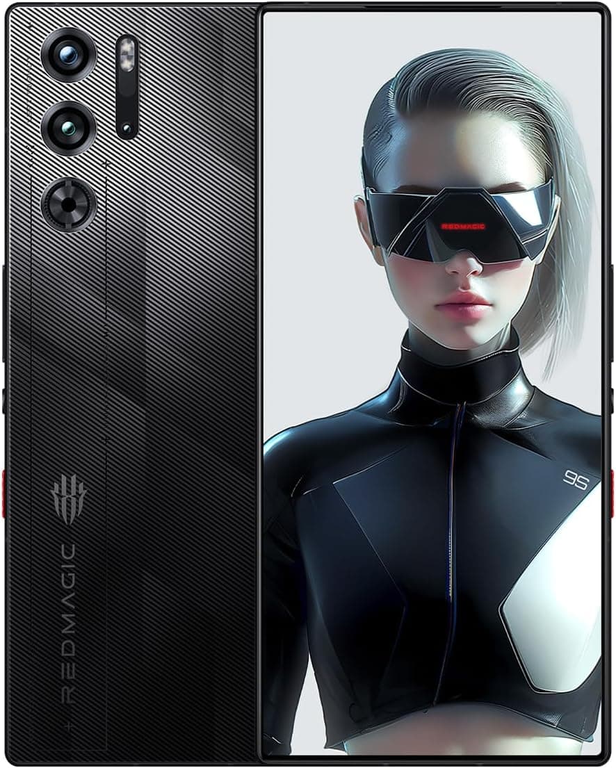 REDMAGIC 9S Pro 120Hz Mobile Gaming, Smartphone Android 5G, 12 GB RAM+256 GB ROM, Snapdragon 8 Gen 3, 6,8" AMOLED FHD ecrã, FHD+ Telefone Gaming, câmara 50MP, carregador de 80W, duplo-Sim, NFC preto