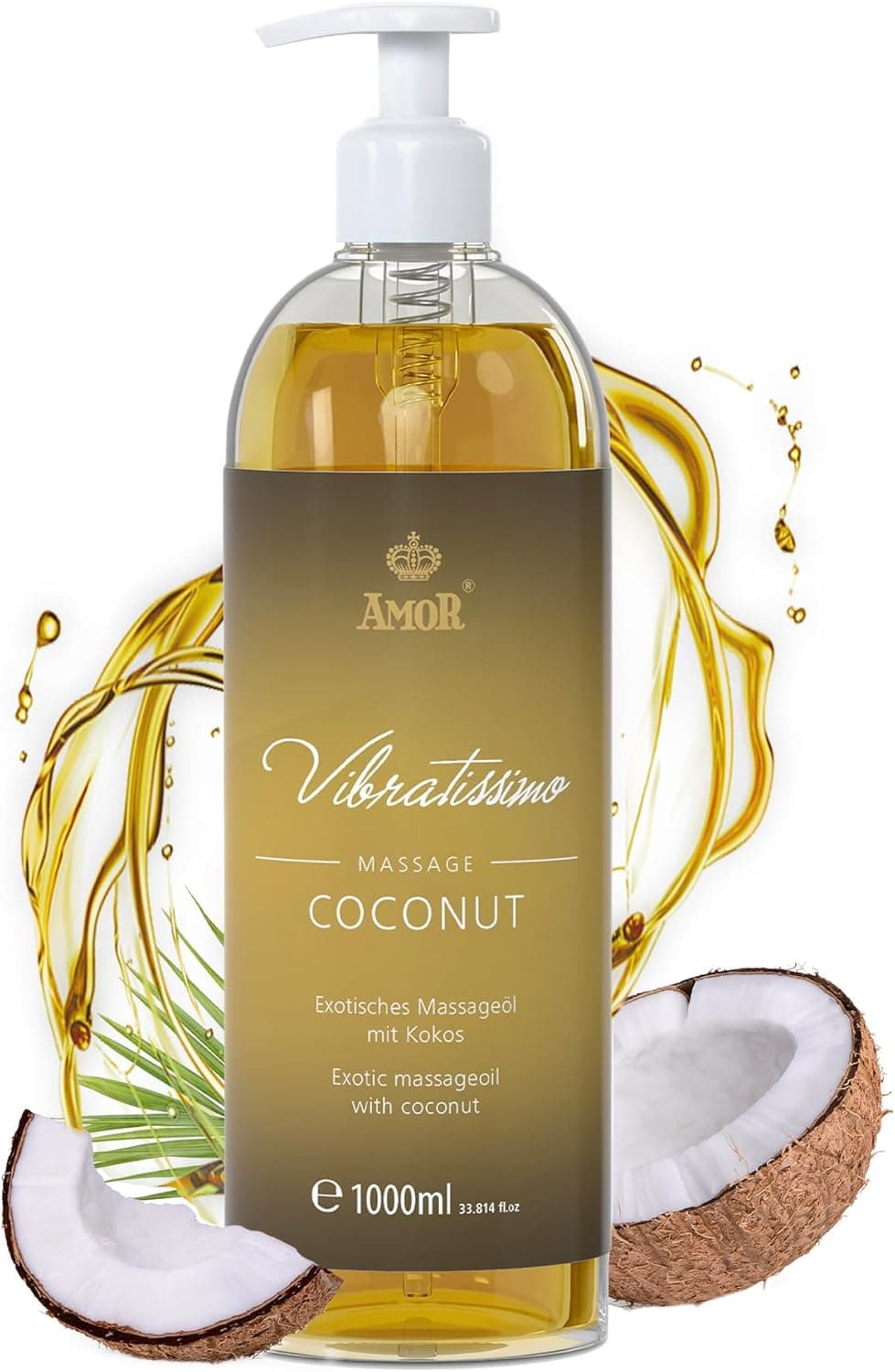 "Coconut" de vibratissimo: óleo de massagem exótico com coco, óleo afrodisíaco, óleo , 1000 ml