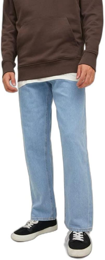 Jack & Jones JJIEDDIE Jjoriginal MF 710 | Calças de ganga folgadas em algodão com cintura subida para homem