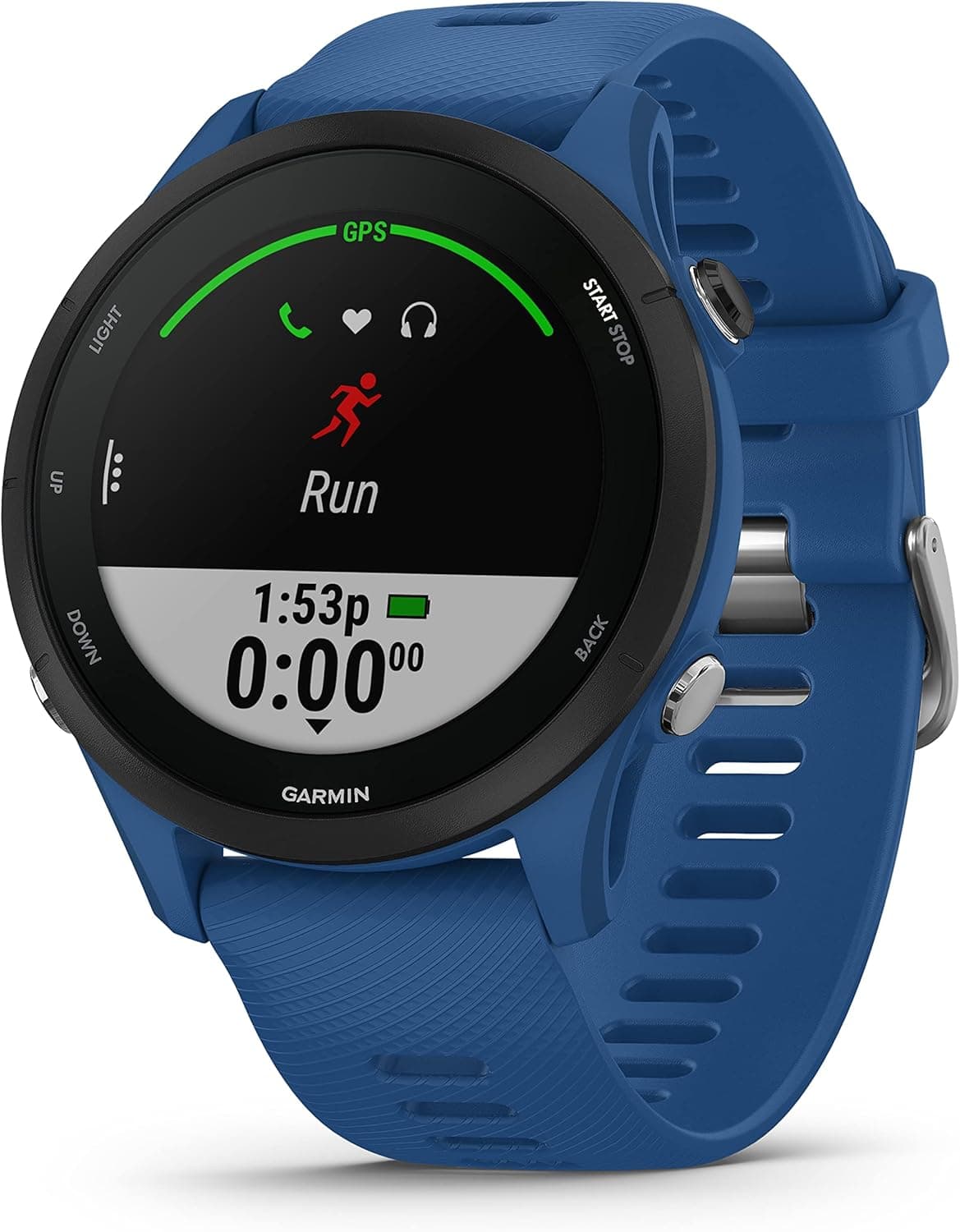 Garmin Forerunner 255 Relógio inteligente para corrida com GPS, Garmin Pay, autonomia até 14 dias, azul-escuro