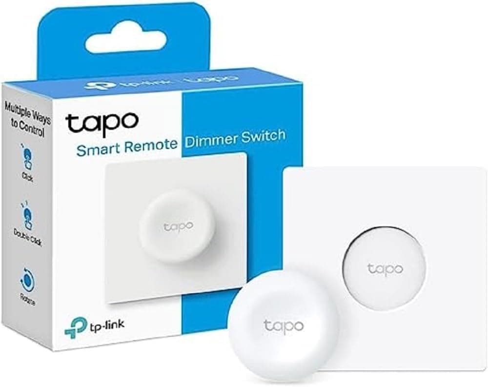 TP-Link Tapo S200D Interruptor regulador de intensidade de luz WiFi inteligente, controlo à distância, pilha de longa duração, fácil montagem, requer hub