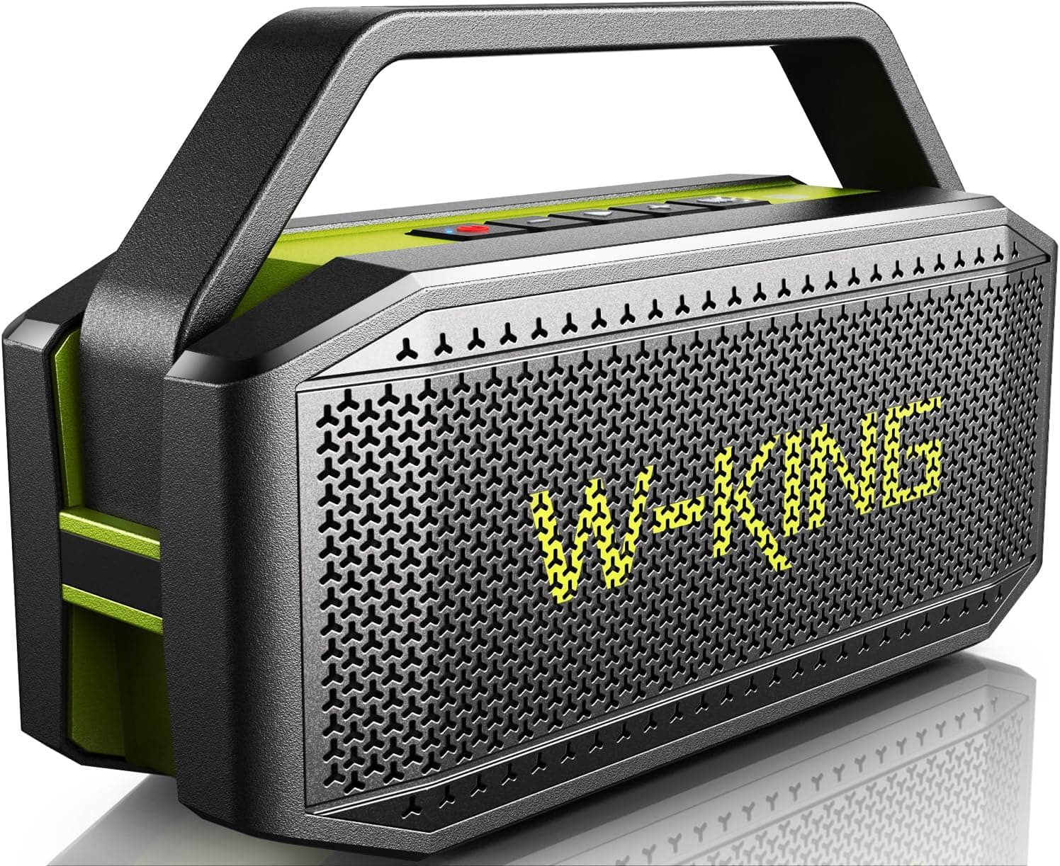 W-KING Altifalante Bluetooth potente grande 100 W MAX 60 W, impermeável ao ar livre portátil exterior potente altifalante portátil, 40 h reprodução, banco de energia, mãos livres, AUX, EQ, NFC, cartão