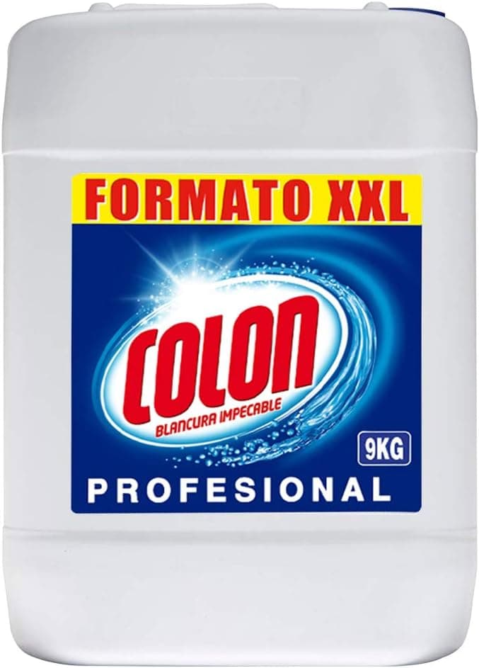 Colon - Detergente para máquina de lavar profissional, adequado para roupas brancas e coloridas, formato de gel - 9 kg