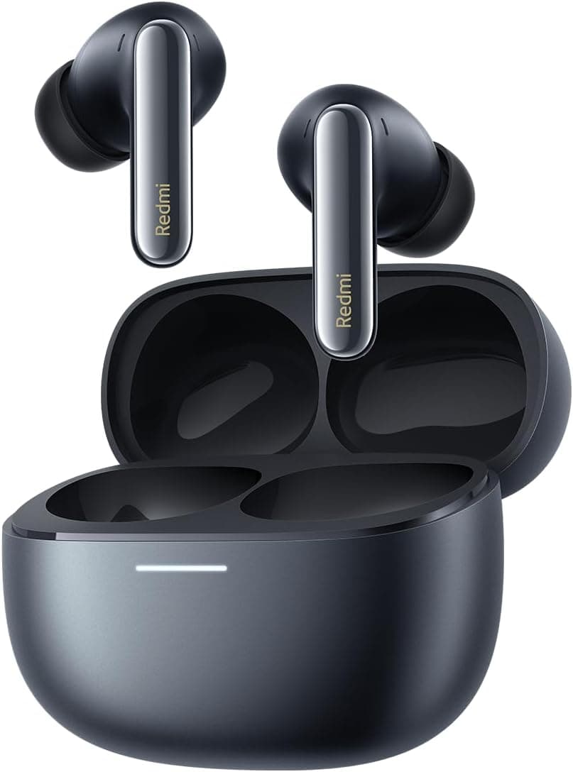 Xiaomi Redmi Buds 6 Pro Auriculares sem fios, cancelamento de ruído, leves, até 36 horas de autonomia, Bluetooth 5.3, preto