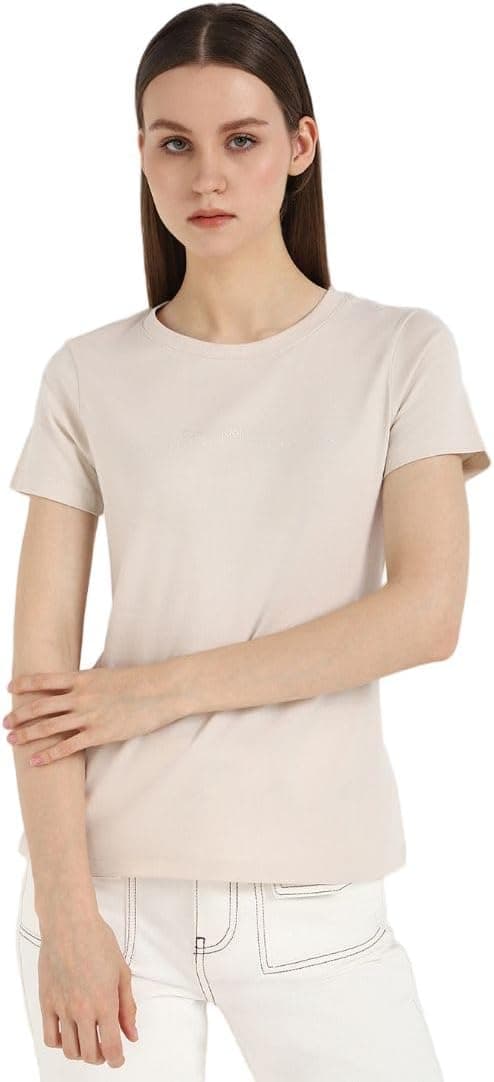 Calvin Klein Institutional Graphic Slim T-shirt S/S para mulher