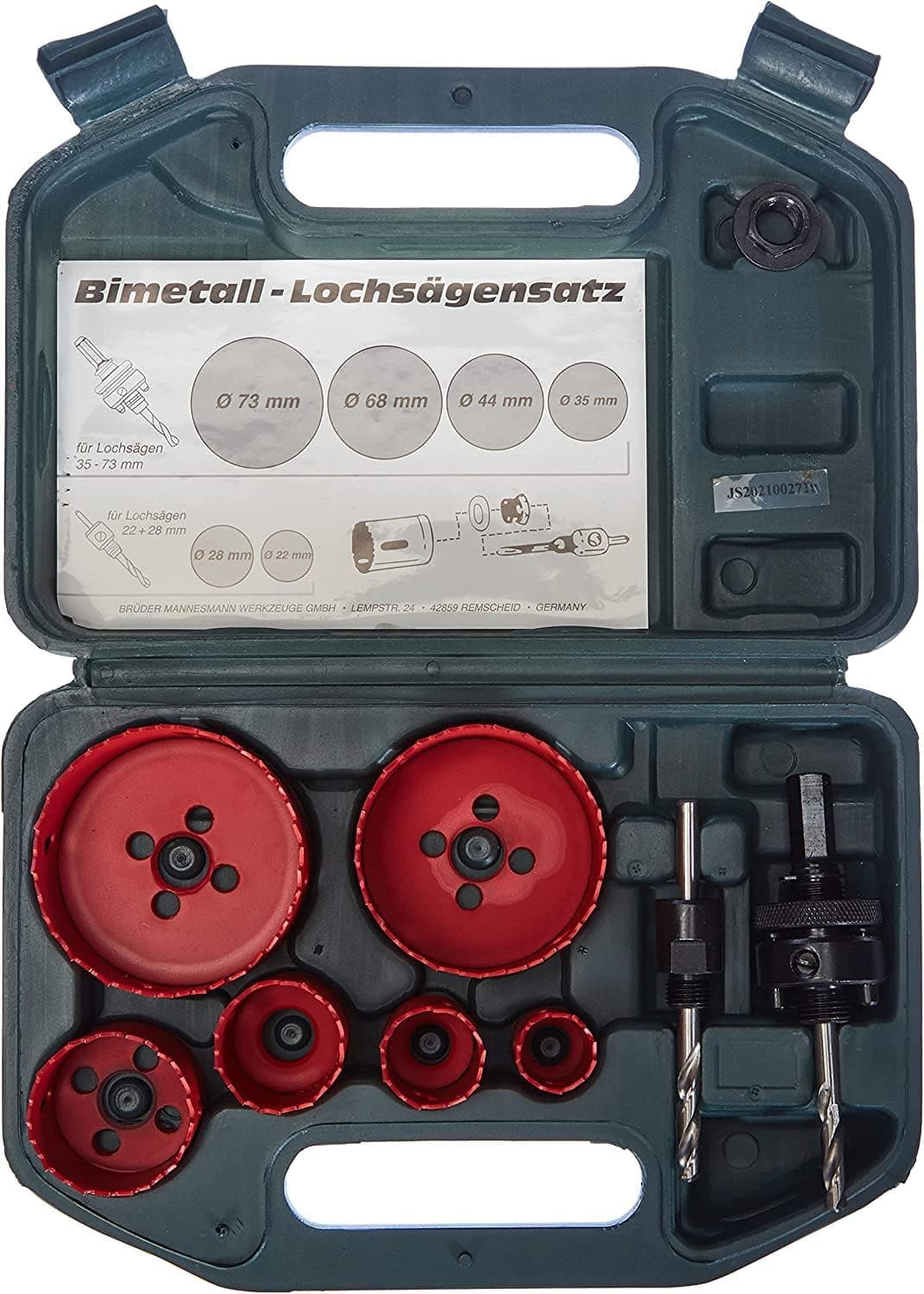 Mannesmann - M44100 - Conjunto de serra de recortes bimental 8 peças