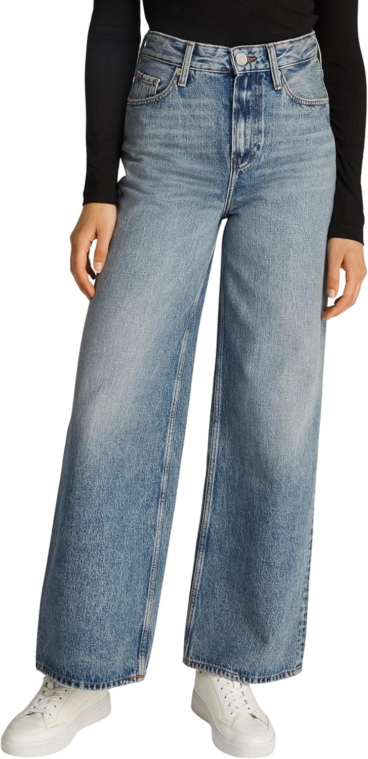 Tommy Hilfiger Calças de ganga mulher Wide Leg Sam perna larga