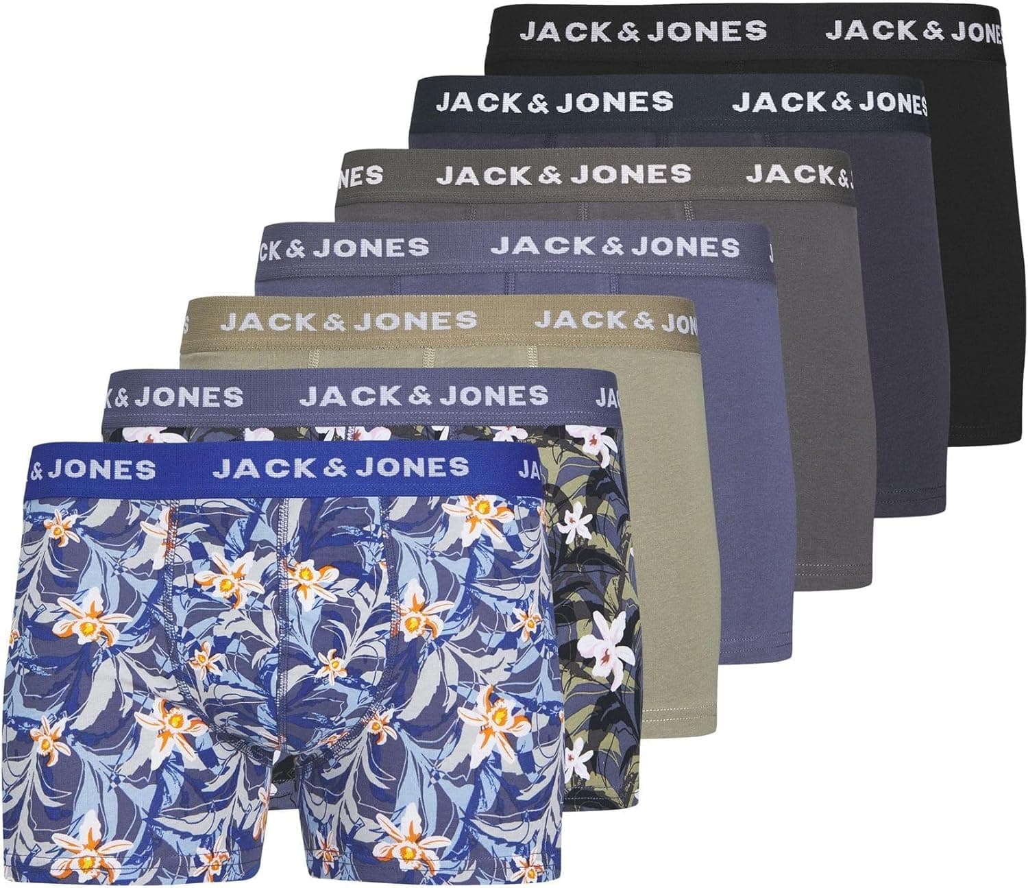Jack & Jones Boxers para homem, pack de 7, M
