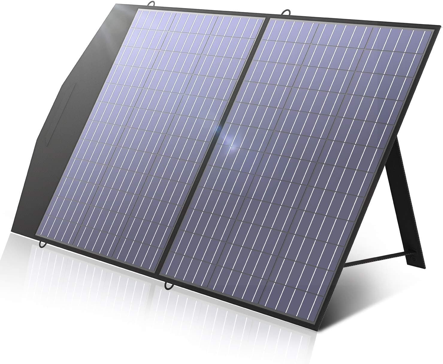ALLPOWERS Carregador de painel solar portátil de 100 watts para computador, dobrável para campismo ao ar livre para gerador solar / estação de energia