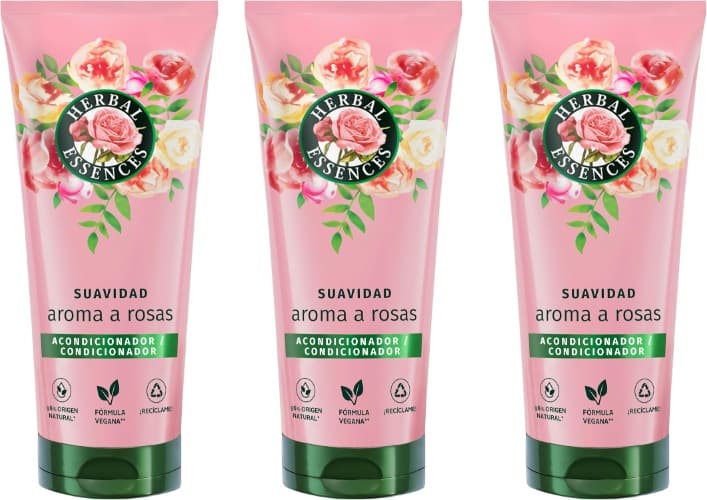 Herbal Essences Suavidade condicionador aroma rosa, 250 ml x 3