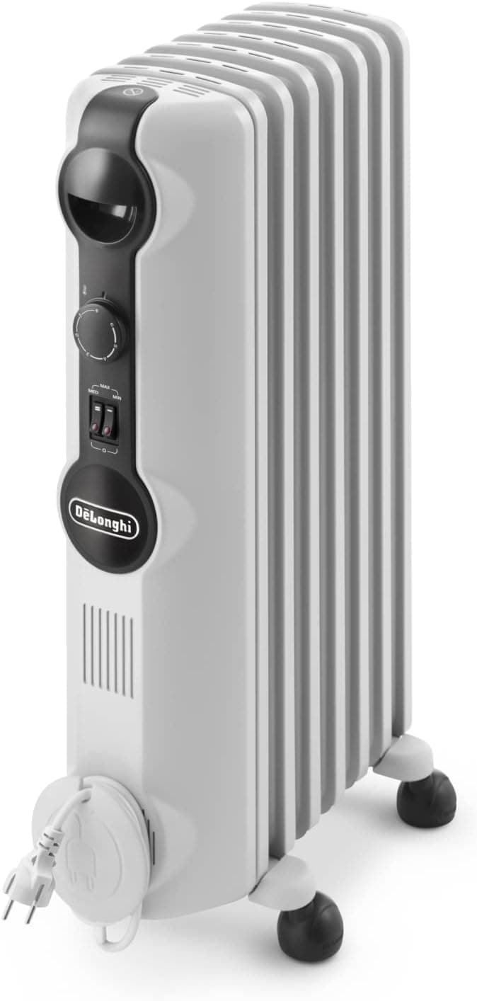 De'Longhi Radia S TRRS0715 - Radiador de óleo, 3 nevéis de potência, termostato, 1500 W