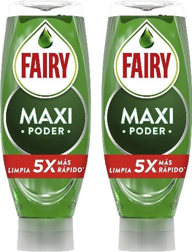Fairy Maxi Poder líquido máquina de lavar louça 730 ml, limpeza fácil e sem esforço, mesmo nas panelas e frigideiras mais gordurosas x2