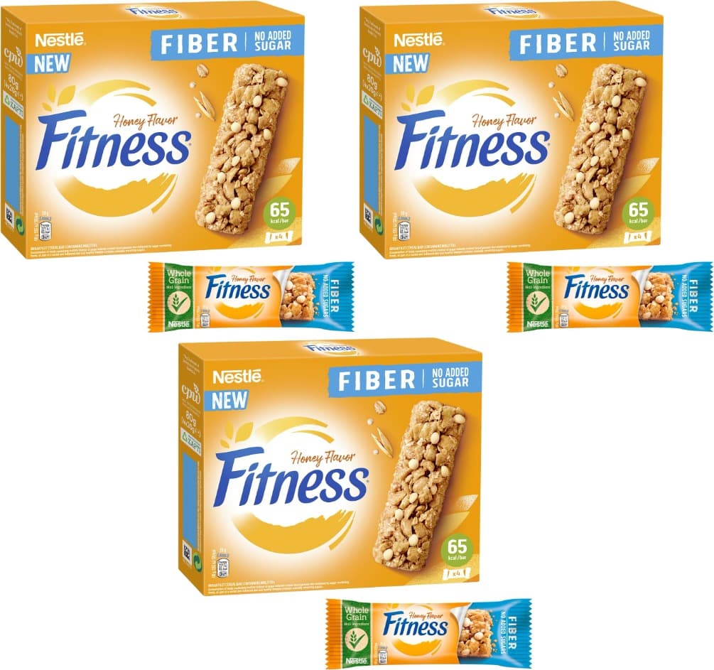 Nestlé Fitness | Barritas de cereais com fibra em pack de 4 x 20 g