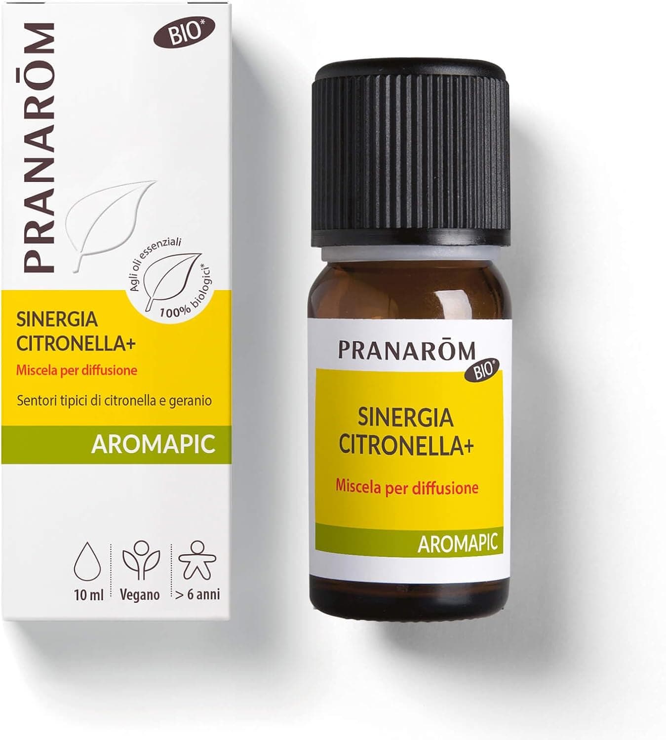 PRANAROM - Aromapic - Citronela corpo em spray bio - natural e bio - prevenção natural de picadas natural - aplicação fácil - mosquitos e insetos, 10 ml