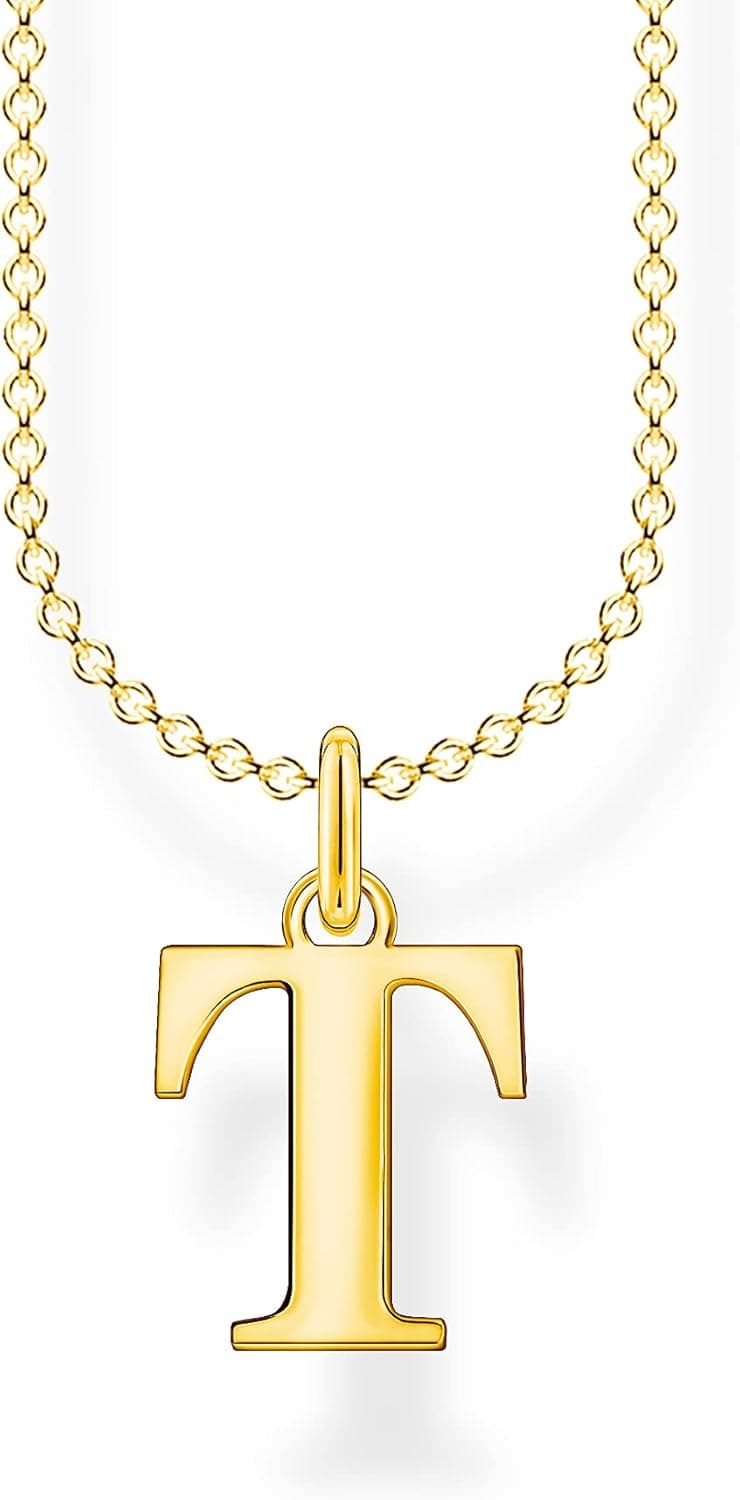 THOMAS SABO Colar com letras em prata de lei 925 KE2010 - KE2035