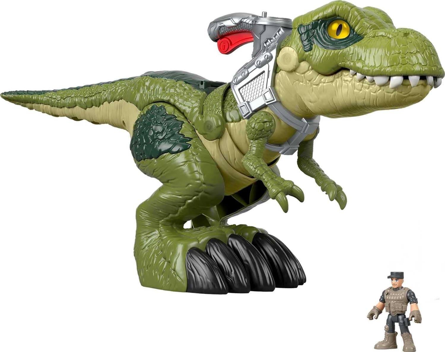 Imaginext Fisher-Price Jurassic World Tiranossauro megamandíbula, dinossauro de brinquedo para crianças + 3 anos (Mattel GBN14)