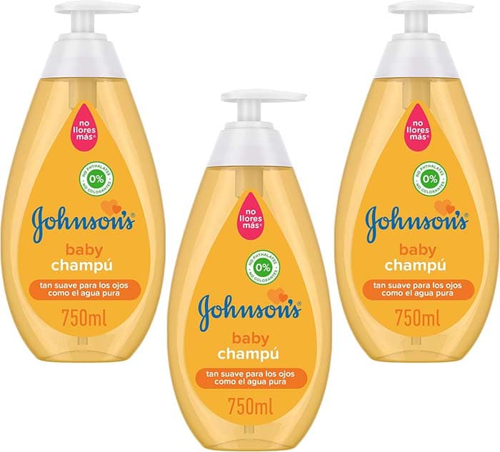 Johnson's Baby Shampoo clássico com fórmula Não chores mais, 750 ml x 3