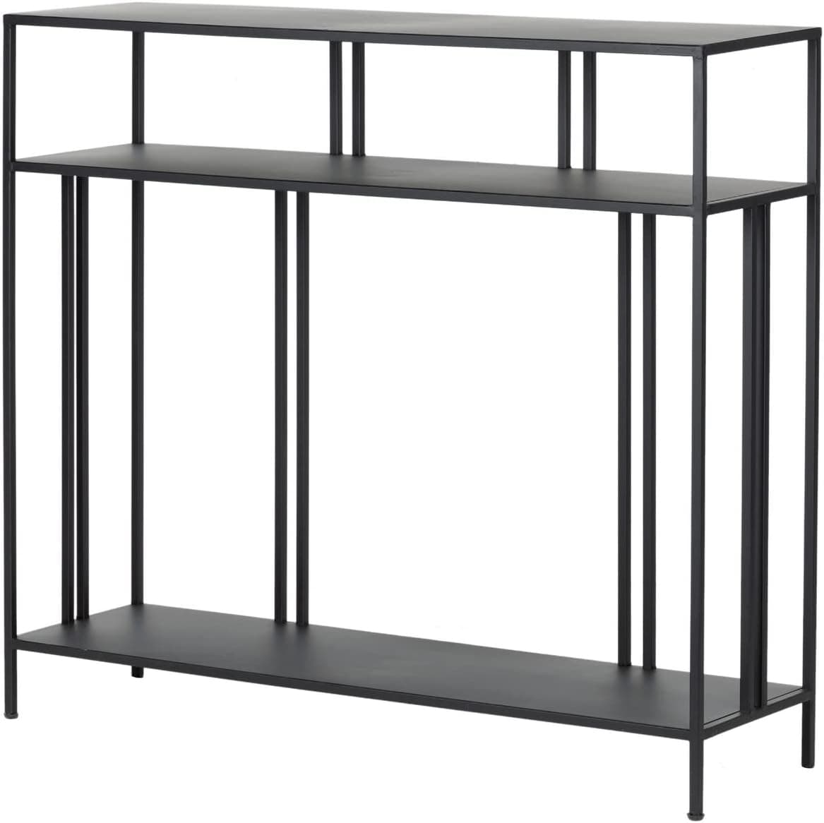 Adda Home Estante de metal, preto, 30 x 100 x 90 cm