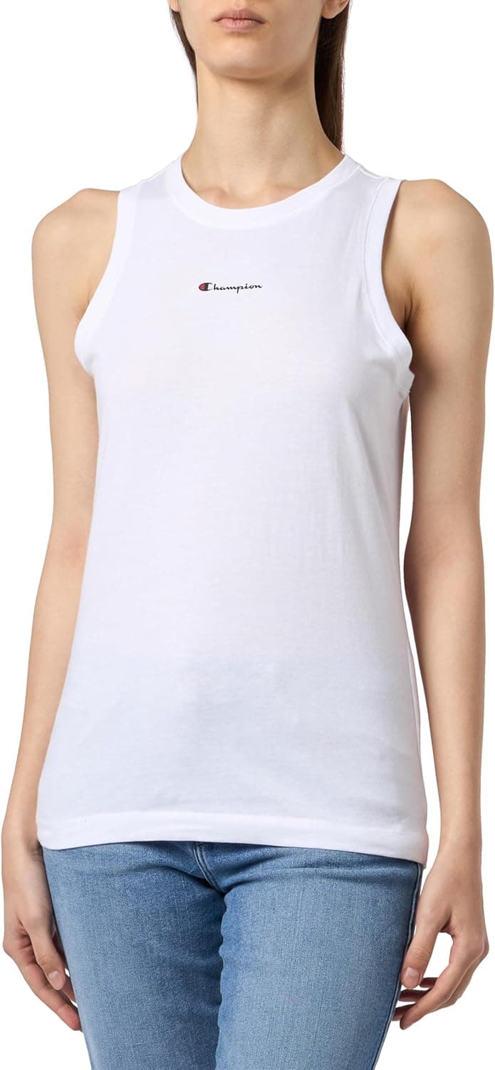 Champion Legacy Icons W-Small Script Logo Tank S/L T-shirt de alças largas para mulher