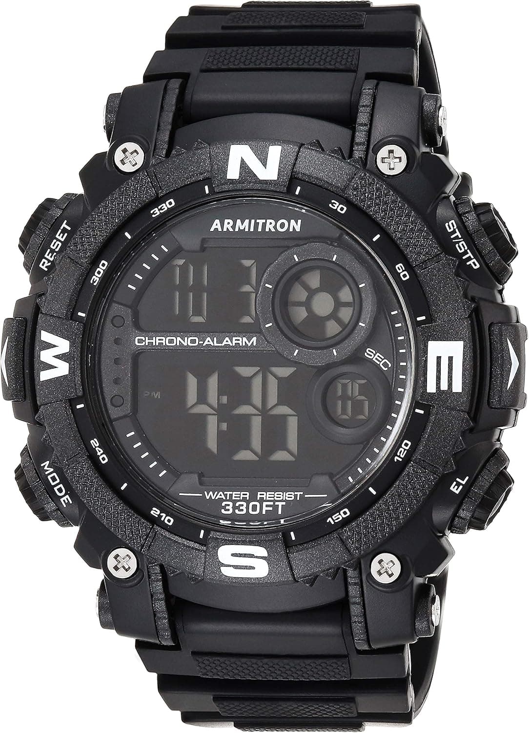 Armitron Sport relógio de pulso de resina cronógrafo digital para homem, 40/8284