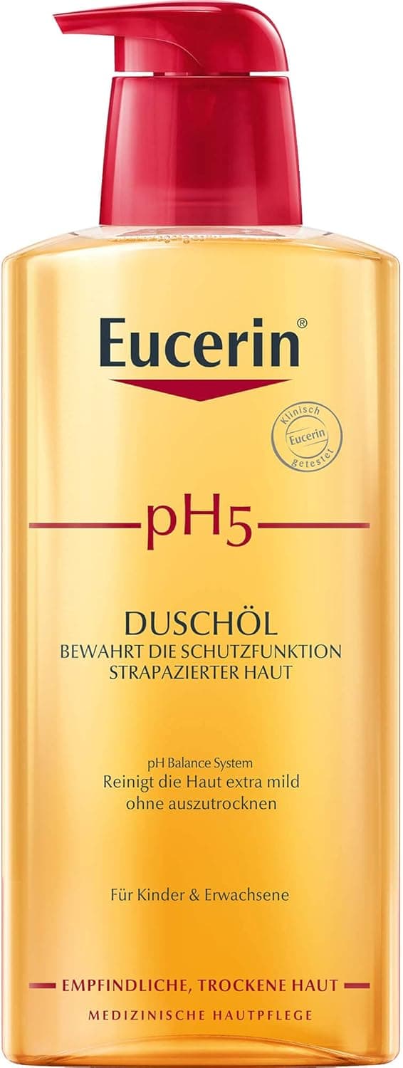 Eucerin pH5 Shower Gel preserva a função protetora da pele estressada, gel de 400 ml