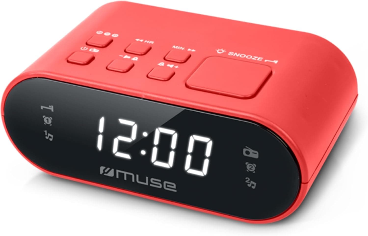 Muse M-10 | Rádio-despertador com visor LED vermelho