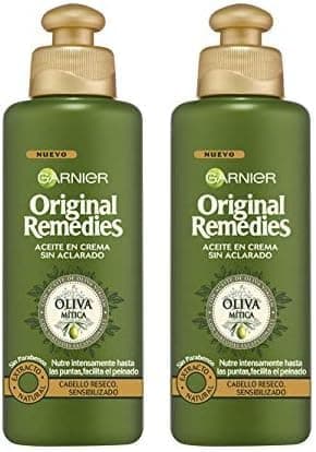 Garnier Original Remedies Oliva Mitica Tratamento Capilar Azeite em creme para Cabelos Secos - 200 ml x 2