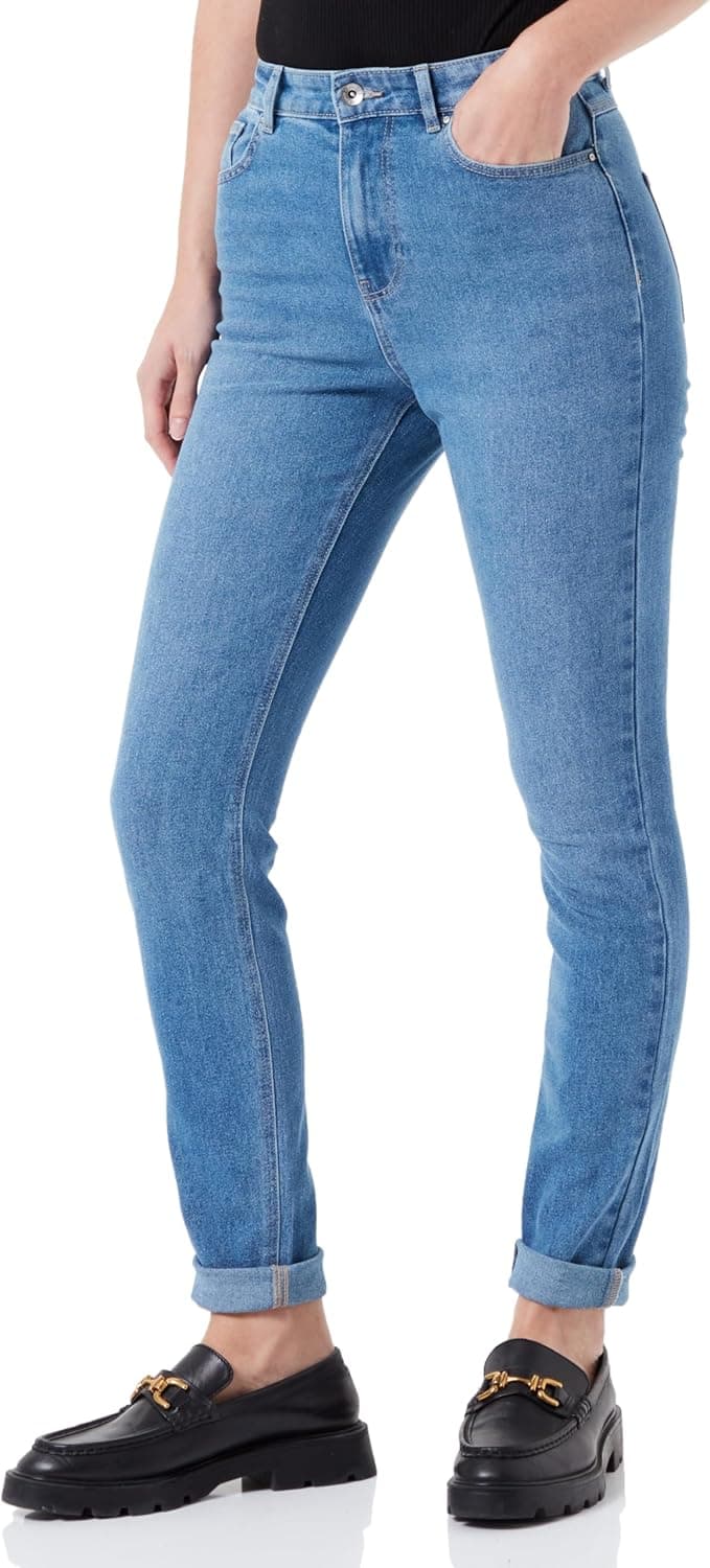 ONLY Onldruna HW Skinny Dnm Pimbox Calças de ganga para mulher