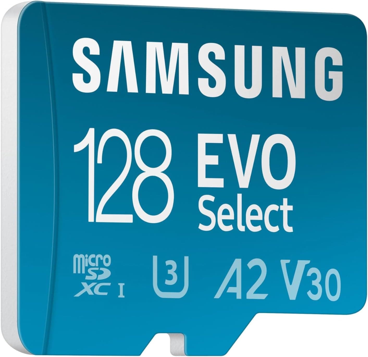 Samsung EVO Select (2024) Cartão microSD adaptador SD, 128 GB, cartão de memória para smartphone e tablet, UHS-I U3, 4K UHD, Full HD, leitura 160 MB/s