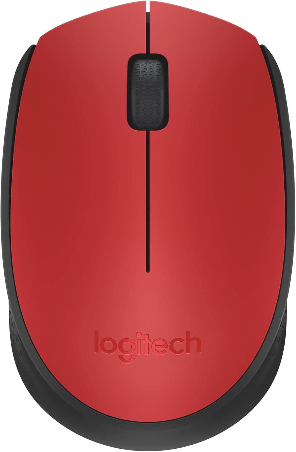 Logitech M171 Rato sem fios para PC, Mac, portátil, 2,4 GHz com minirecetor USB, rastreamento ótico, duração da bateria 12 meses, ambidextro, vermelho