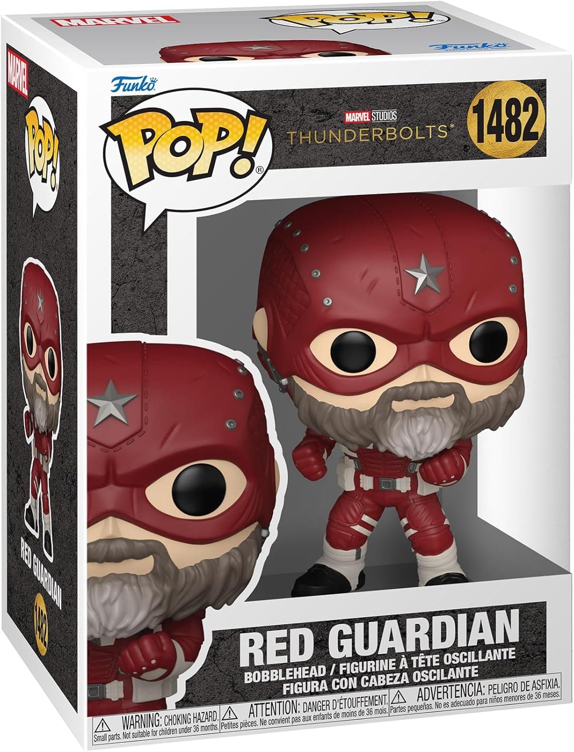 Funko Pop Marvel Thunderbolts Red Guardian | Figura de vinil colecionável multicolor para fãs e colecionadores