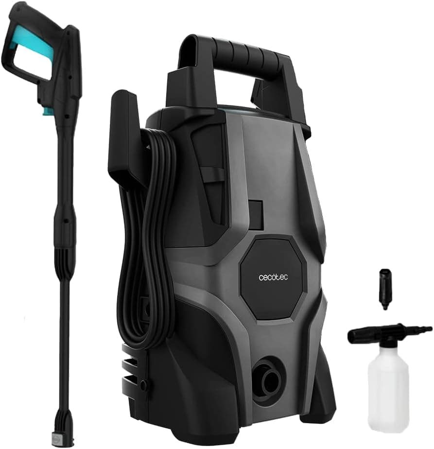 Cecotec HydroBoost 1400 Essential, de alta pressão. 1400 W, casa, jardim ou carro, fluxo de 408 l/h, pressão de 105 bares, bomba de alumínio, rádio de ação 9 m