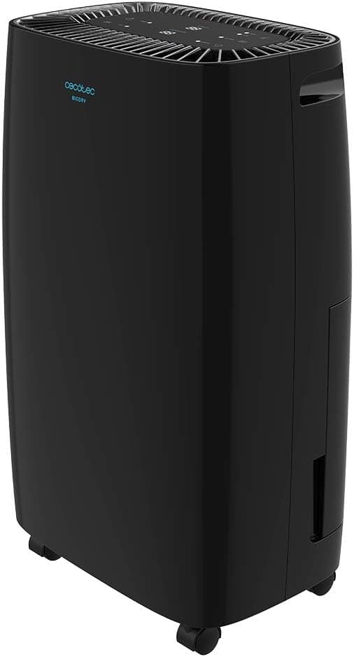 Cecotec Deshumidificador Big Dry 4000 Expert B&W. 205 W, 10 L/dia, depósito removível de 2,5 l, cobertura de 105 m3/h, silencioso, temporizador, ajuste à humidade, ecrã LED