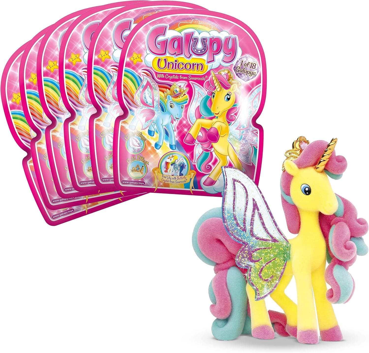 Galupy 27752 | Conjunto de 6 figuras colecionáveis de unicórnio para crianças
