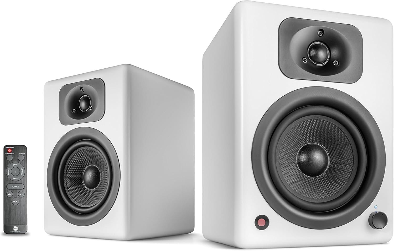 Wavemaster Two Neo - Colunas de estante 2.0 (60 W) com Bluetooth, branco suave