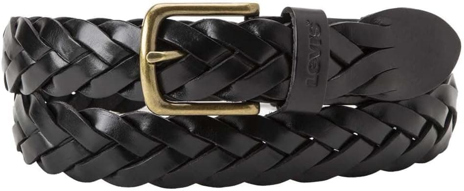 Levi's Cinto de couro Leather Braid Belt unissexo para adulto