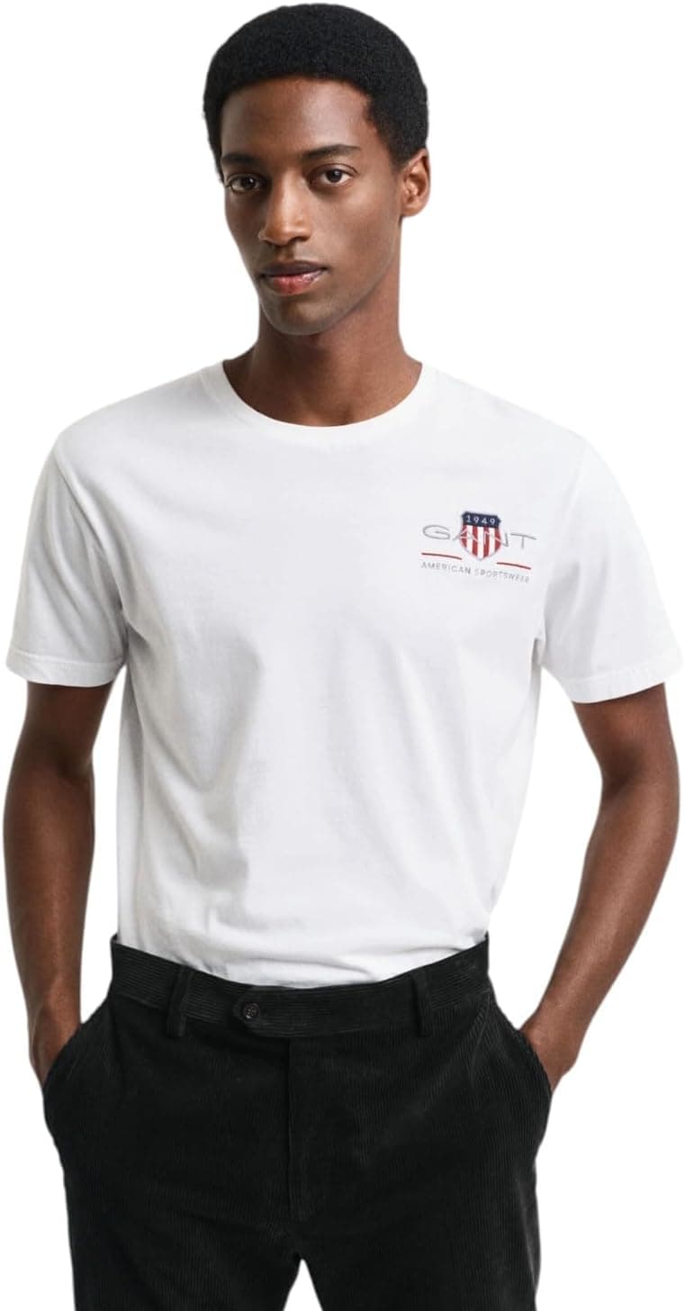 GANT Reg Archive Shield Emb SS T-shirt para homem