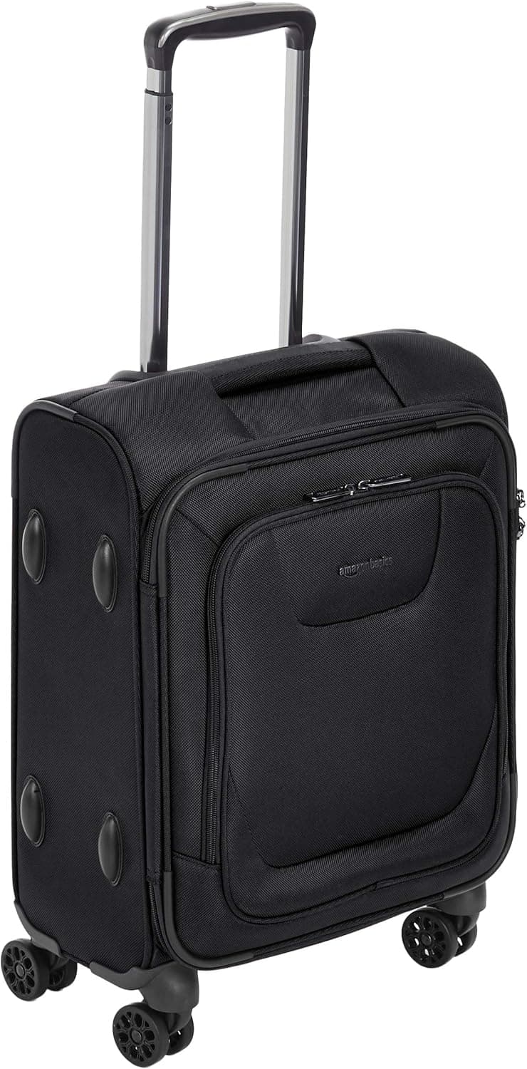 Amazon Basics Mala de mão expansível com rodinhas e fecho TSA, 51.8 cm