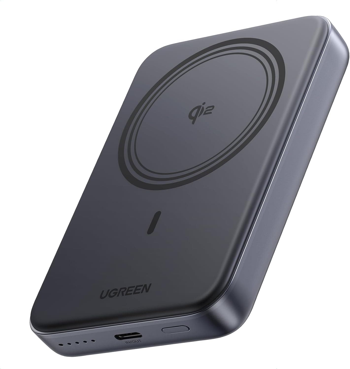 UGREEN Nexode Qi 2 15 W Power Bank Magnético 10000 mAh, bateria externa carregamento rápido PD de 20 W com cabo USB C, carregador portátil sem fios Magsafe compatível com iPhone 16/15/14/13/12 Mini