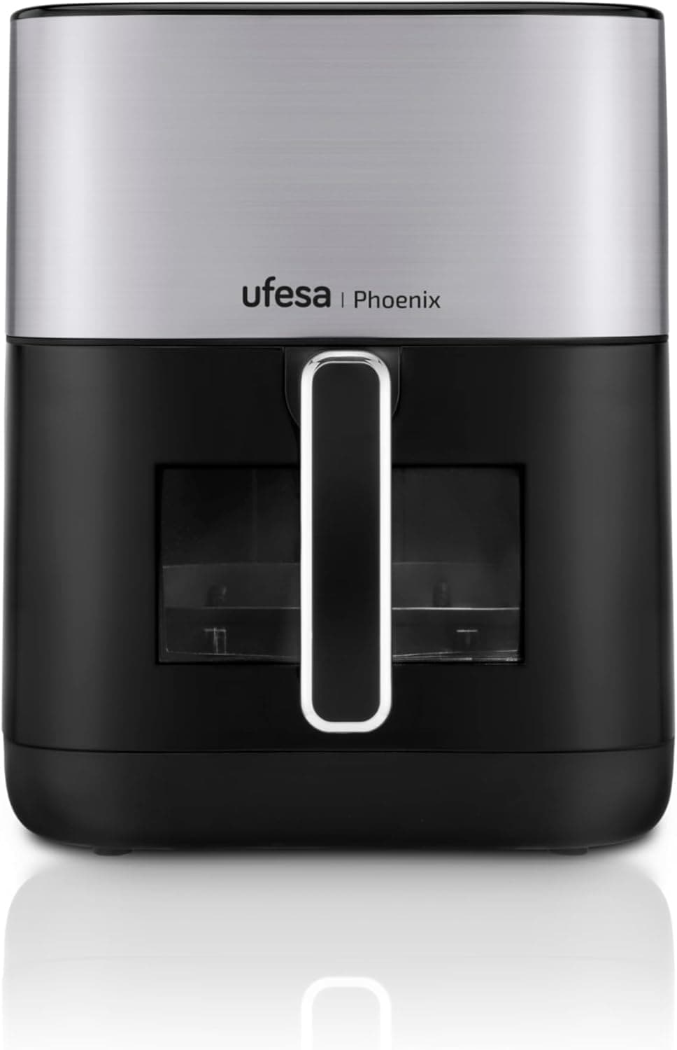 Ufesa Phoenix | Air fryer com vapor, 6 L, 1800 W, dupla resistência, 10 programas, janela e luz interior