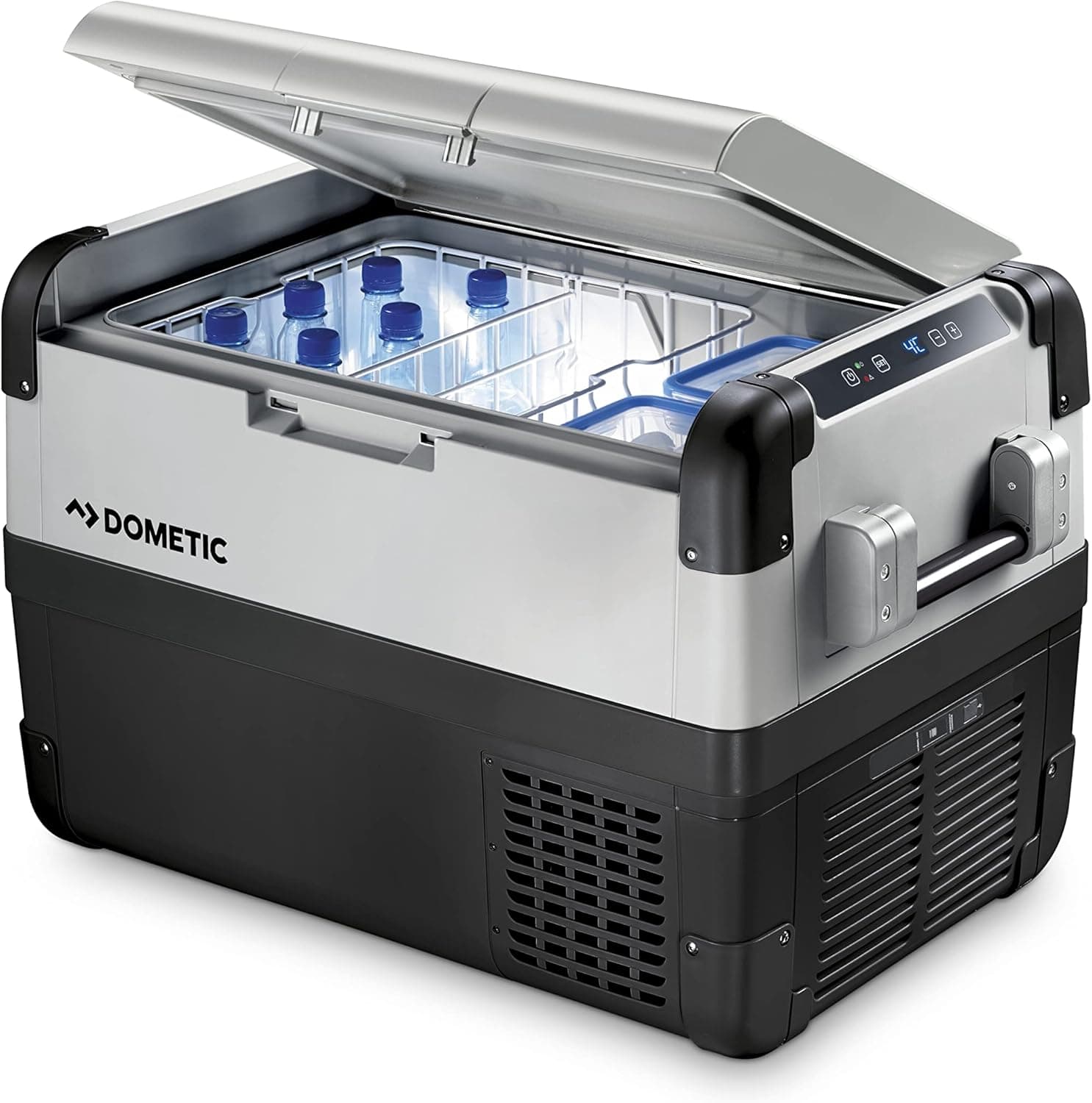 Dometic CFX 50 Geladeira de compressor, conexões 12/24 / 230 V, mini frigorífico de 46 l com capacidade de refrigeração de 10 °C a -22 °C com conexão USB para carro, camião, barco e auto-caravana