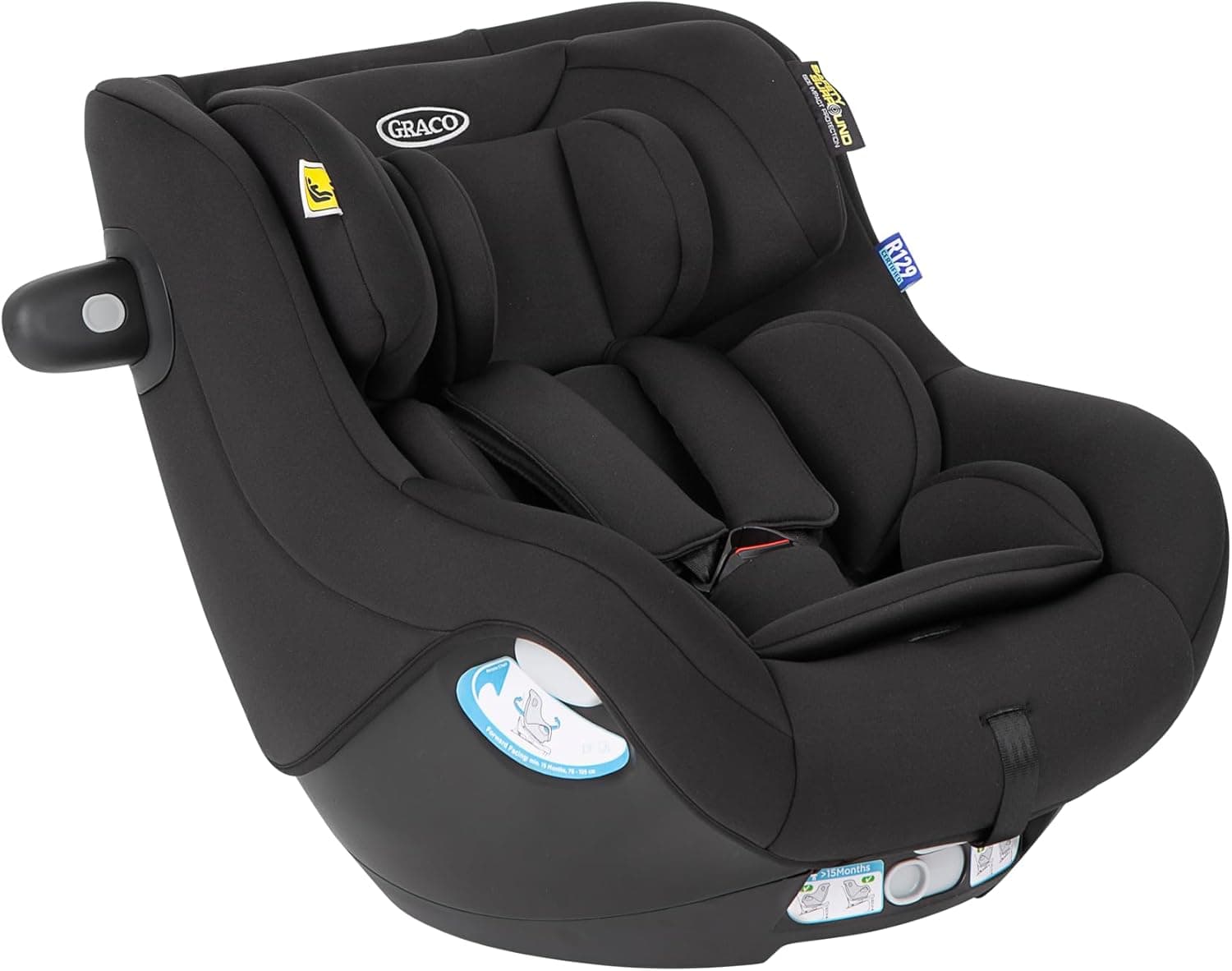Graco - SnugGo™ i-Size R129 Cadeira de carro giratória de 360° com ISOFIX, parte do sistema SnugTurn Graco com base giratória com ISOFIX SnugTurn™ i-Size R129 (vendido separadamente), cor Midnight