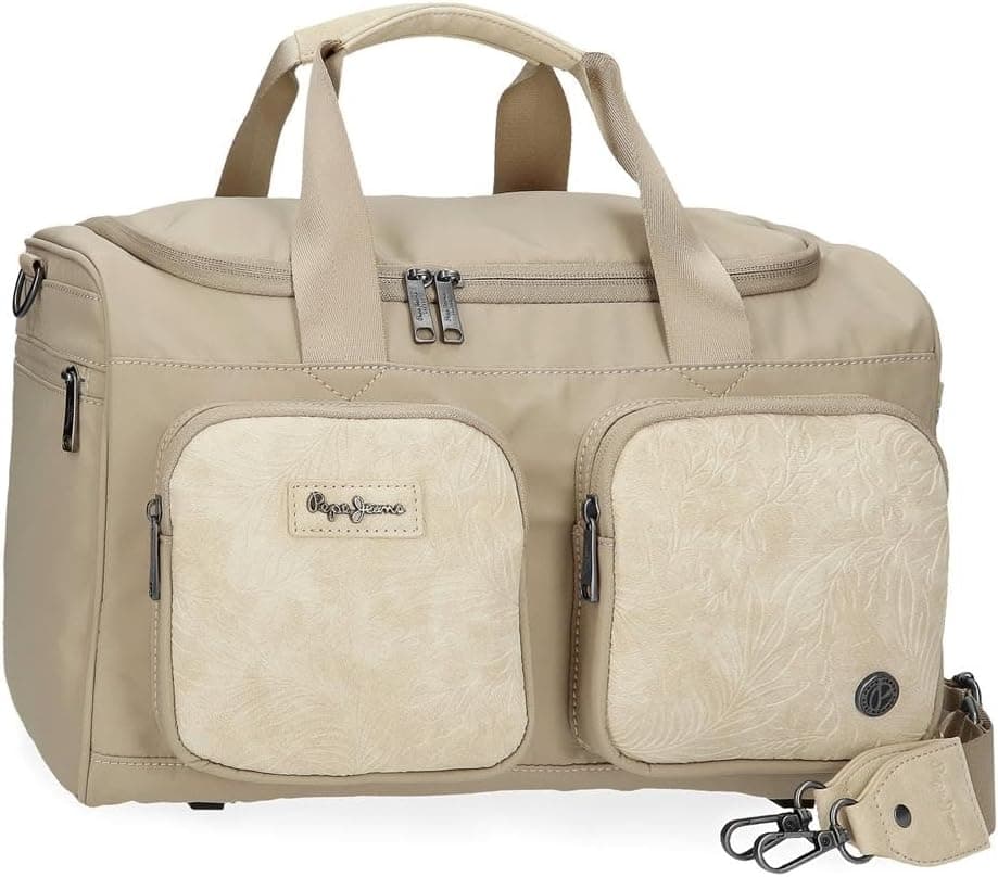 Pepe Jeans Jana, Mala de viagem, feita de poliéster e com detalhes em pele sintética, da Joumma Bags