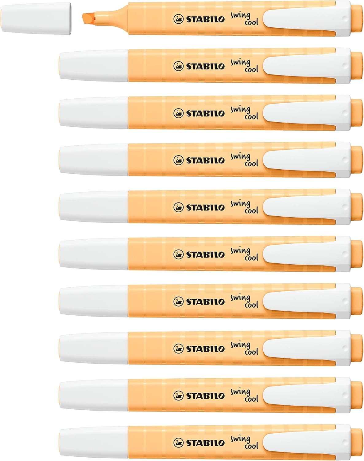 Marcador STABILO swing cool pastel - caixa com 10 unidades - cor laranja pálido
