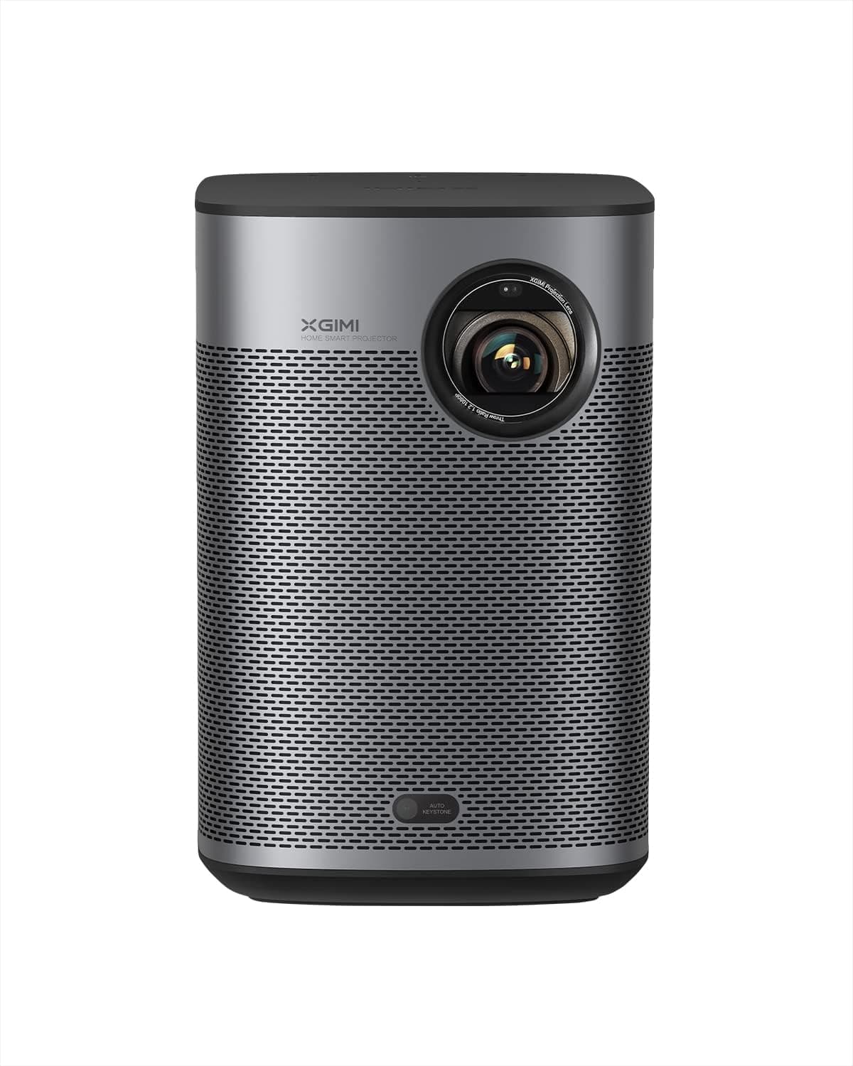 XGIMI Halo Projetor 1080p nativo, projetor portátil com 700 lúmenes ISO, altifalante Harman Kardon nativo de 2  5 W, Android TV 10, controlo de voz, ajuste inteligente de ecrã, Bluetooth 5