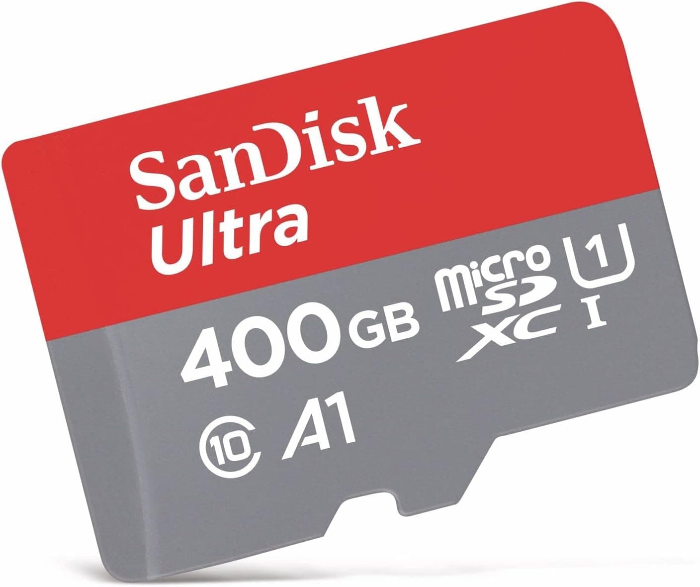 Cartão de memória SanDisk Ultra microSDXC com adaptador SD, até 100 MB/s, desempenho de aplicativo A1, classe 10, U1, cartão SD de 400 GB e adaptador de 400 GB