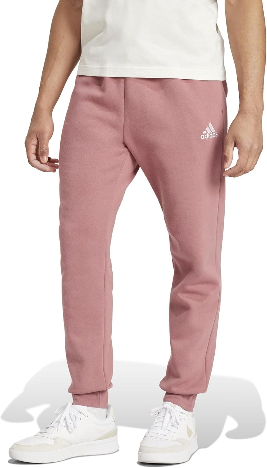 adidas Essentials Fleece Regular Tapered Pants - Calças de treino para homem