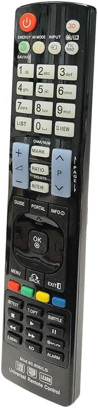Controlo preto da TV 2 x AA não incluídas, compatível com LG