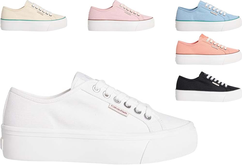 Calvin Klein Sneaker | Sapatilhas de plataforma com sola vulcanizada para mulher