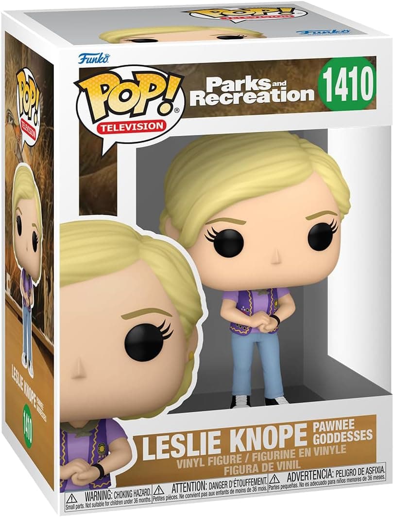 Funko POP! TV: Parks & Recreation - Leslie Knope - (Goddess) - Parks And Recreation - Figuras em miniatura colecionáveis para exposição
